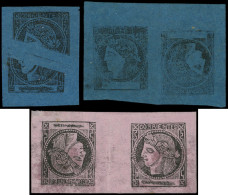 * ARGENTINE Corrientes 7 (3) Et 8 : 3 Variétés, TB, Signés - Corrientes (1856-1880)