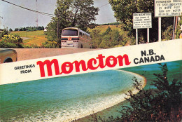 CPSM Greetings From Moncton-RARE     L2530 - Andere & Zonder Classificatie