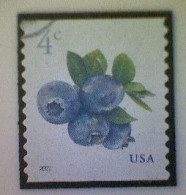 United States, Scott #5653, Used(o), 2022 Definitive, Blueberries, 4¢, Multicolored - Gebraucht