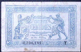 FRANCE * TRESORERIE AUX ARMEES * 50 Centimes * 1919 * Série Y * Fay. VF.02.08 * État/Grade TB+/FF - 1917-1919 Legerschatkist