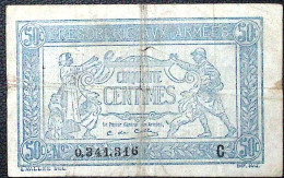 FRANCE * TRESORERIE AUX ARMEES * 1917 * Série C * Fay. VF.01.03 * État/Grade TB/F - 1917-1919 Trésorerie Aux Armées