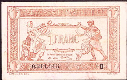 FRANCE * TRESORERIE AUX ARMEES * 1917 * Série D * Fay. VF.03.04 * État/Grade TTB/VF - 1917-1919 Trésorerie Aux Armées