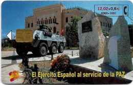 Spain - Telefónica - El Ejercito Espanol En Bosnia - CP-218H - 09.2001, 9.200ex, Used - Commemorative Advertisment