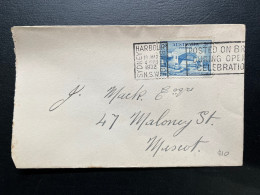 ENVELOPPE AUSTRALIE SYDNEY POUR MISCOT 1932 / SYDNEY HARBOUR BRIDGE - Lettres & Documents