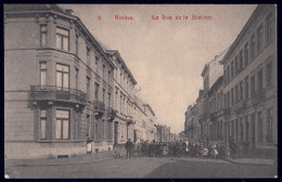 +++ CPA - NINOVE - La Rue De La Station - Carte Animée  // - Ninove