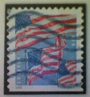 United States, Scott #5658, Used(o) Booklet, 2022, Flag Definitive, (58¢) Forever - Oblitérés