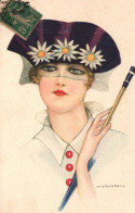 NANNI - Cpa Illustrateur Art Nouveau - Jugendstil - Femme Mode Chapeau Ombrelle - Nanni