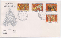 Vesak Buddha Jayanti, Elephant, Devil, Hinduism Religion Hindu Mythology FDC - Hindoeïsme