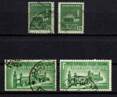 1944 - Italia - Repubblica Sociale 497 X 2 + E 23 X 2 Monumenti Distrutti  ------ - Used