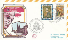 VATICAN Cover 2-18,popes Travel 1979 - Lettres & Documents