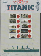 Great Britain 2012 Titanic Smilers Sheet MNH/**. Postal Weight 0,2 Kg. Please Read Sales Conditions Under Image Of Lot - Persoonlijke Postzegels