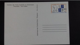 TERRES AUSTRALES ET ANTARTIQUES  (TAAF)  ENTIER POSTAL  1-CP  De 1991** - Postal Stationery