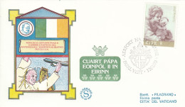 IRELAND Cover 2-23,popes Travel 1979 - Lettres & Documents
