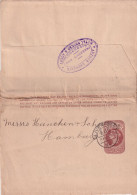 1d. Wrapper - Liverpool Postmark - To Hampburg - Covers & Documents