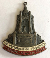 Belle Médaille Pendentif - Kaiser-Wilhelm-Denkmal église - Kamipo Minden Porta - Autres & Non Classés