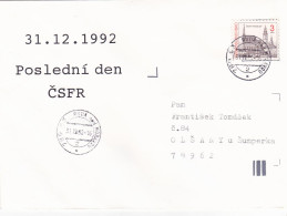 COVERS CIRCULATED 1992 Tchécoslovaquie - Lettres & Documents