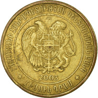 Monnaie, Armenia, 50 Dram, 2003, TTB, Brass Plated Steel, KM:94 - Armenia