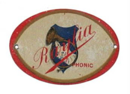 . Plaquette En Acier Doux De Microphone " RAYLIA . PHONIC " . - Other Products