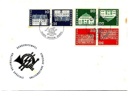 CH - 29 - Enveloppe Avec Timbres Tête-bêche Cachet Bern Musée PTT 18.6.70. - 1er Jour - Tête-bêche