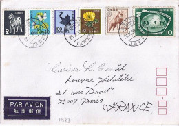 JAPON N° S/L.DE EBINA/20.10.83 POUR LA FRANCE - Storia Postale