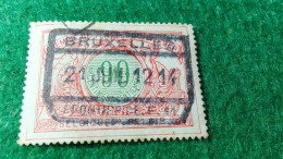 BELÇİKA-   DEMİRYOLU PAKET  POSTASI --1915-22-   90 C   DAMGALI - Used