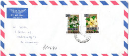 L73650 - Cook-Inseln / Dienst - 1976 - 25c Blumen MiF A LpBf AVARUA -> Westberlin - Cook Islands