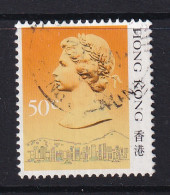 Hong Kong: 1987/88   QE II  (Type I - Heavy Shading)   SG540A      50c       Used - Gebruikt