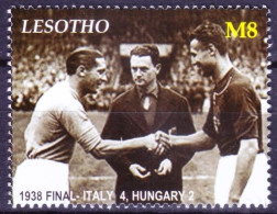 Lesotho 2005 MNH, 1938 WC Soccer Final Italy Vs Hungary, Football, Sports - 1938 – Frankrijk