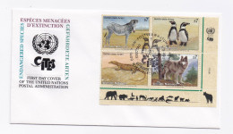 FDC DE VIENNE DU 03/03/1993 ANIMAUX - FDC