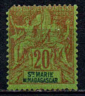 Sainte Marie De Madagascar  - 1894  - Type Sage   - N° 7 - Neuf * - MLH - Unused Stamps