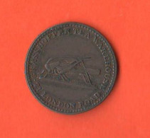 UK One Farthing Advertising Token Jeton Gettone Grasshopper Tea Warehouse 21 London Road Copper Cricket Token - Sonstige & Ohne Zuordnung