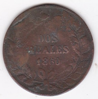 Argentine. Buenos Aires. 2 Reales 1860. En Cuivre , KM# 11 - Argentinië