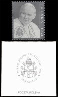 POLAND 2003 Mi 4017 25th Anniv Pontificate Of Pope John Paul II Joint Issue With Vatican Post Self-adhesive W317 MNH** - Ungebraucht