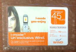 WIND DUMMY SALON CARTES ITALIE ITALIA PREPAID PREPAYÉE PAS TELECARTE PHONECOTE TELEFONKARTE PHONECARD CALLING CARD - Badge Di Eventi E Manifestazioni