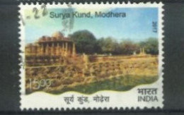 INDIA  - 2017,  SURYA KUND MODHERA STAMP, USED. - Gebraucht