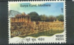 INDIA  - 2017,  SURYA KUND MODHERA STAMP, USED. - Gebraucht