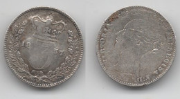 +  GRANDE BRETAGNE   +3 PENCE 1857 + - F. 3 Pence