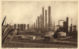 Curacao, N.W.I., Oil Refinery, Cracker Plants (1940s) Postcard - Curaçao