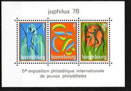 LUXEMBURG,LUXEMBOURG  1978,  Block, BF 12  MI 964-966 JUPHILUX 78,  POSTFRISCH, NEUF - Blocks & Kleinbögen