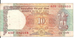 INDE 10 RUPEES ND VF P 88 - India