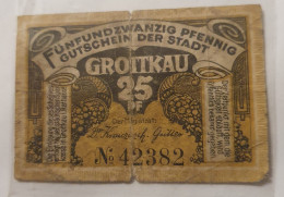 25 Pfennig Notgeld Grottkau - Deutschland - Sin Clasificación