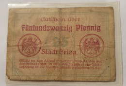 25 Pfennig Notgeld Brieg - Deutschland - Non Classificati