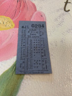 Hong Kong Old Passengers Ticket Bus In Classic Backside Attractive Rare - Briefe U. Dokumente