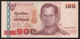 100 Baht Serie 15 Typ II Sign. 78 7H 0247987 Thailand 2005 UNC - Thailand