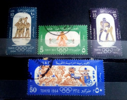 EGYPT 1964 - Complete Set Of The OLYMPIC GAMES Tokyo, SG # 820/23, VF - Used Stamps