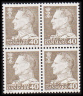 1961. DANMARK. Frederik IX 40 øre Never Hinged 4-block. Normal Paper. (Michel 393x) - JF540744 - Briefe U. Dokumente