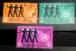 UAR EGYPT 1966, Complete SET Of The 50th SESSION OF THE ILO WORKERS , VF - Used Stamps