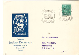 Finlande - Carte Postale De 1959 - Oblit Hiihdon - - Lettres & Documents