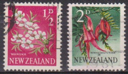 Flore - Fleurs - NOUVELLE ZELANDE - Manuka, Kowhai Ngutukaka - N° 443-445 - 1967 - Usados