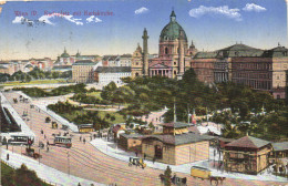 VIENNA, ARCHITECTURE, CHURCH, TRAM, CARRIAGE, PARK, AUSTRIA, POSTCARD - Kerken